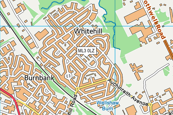 ML3 0LZ map - OS VectorMap District (Ordnance Survey)