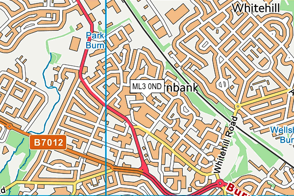 ML3 0ND map - OS VectorMap District (Ordnance Survey)