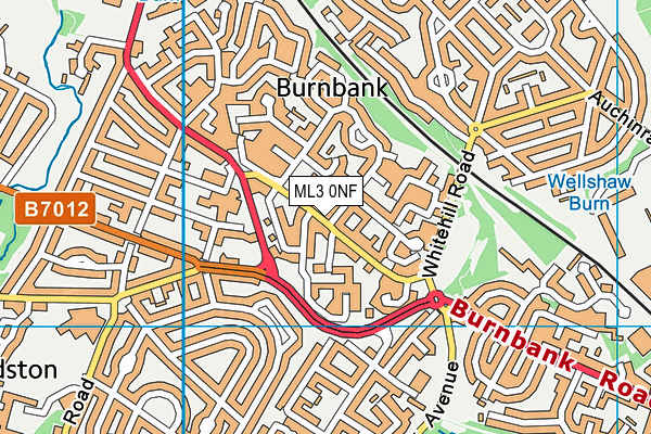 ML3 0NF map - OS VectorMap District (Ordnance Survey)