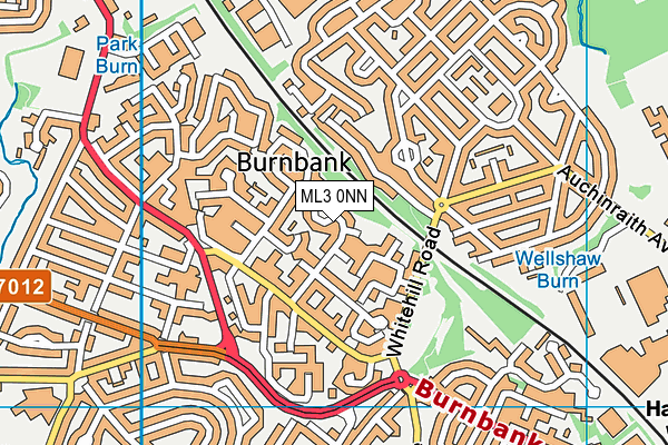 ML3 0NN map - OS VectorMap District (Ordnance Survey)