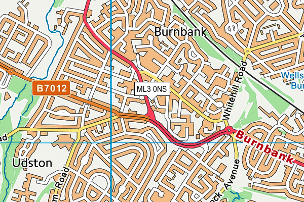 ML3 0NS map - OS VectorMap District (Ordnance Survey)