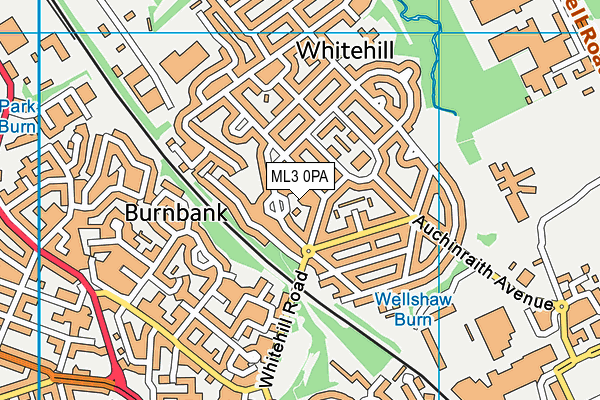 ML3 0PA map - OS VectorMap District (Ordnance Survey)