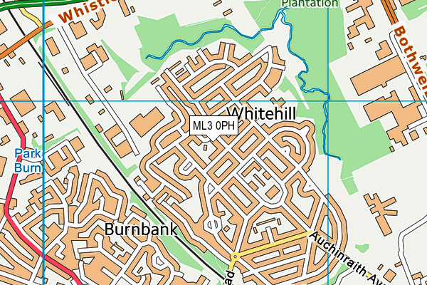ML3 0PH map - OS VectorMap District (Ordnance Survey)