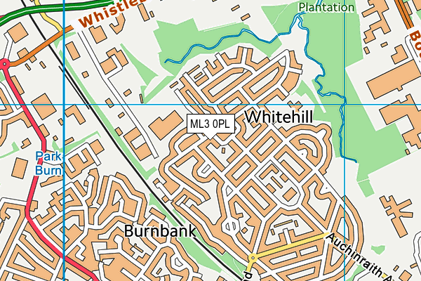 ML3 0PL map - OS VectorMap District (Ordnance Survey)
