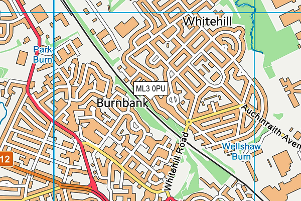 ML3 0PU map - OS VectorMap District (Ordnance Survey)