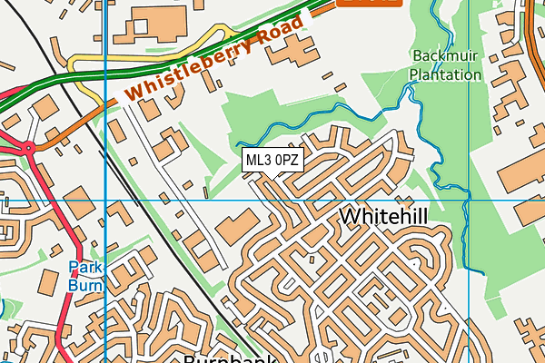 ML3 0PZ map - OS VectorMap District (Ordnance Survey)