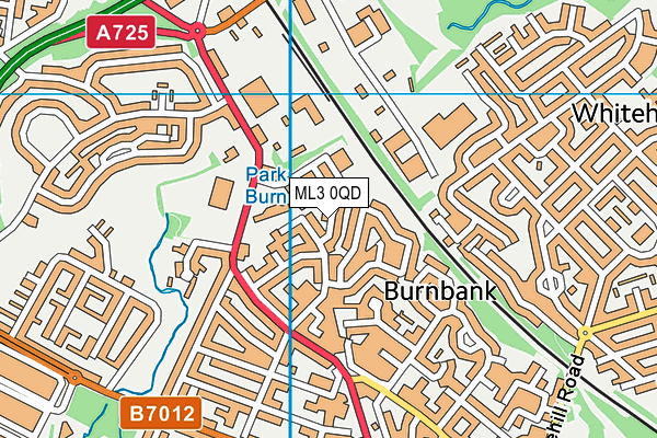 ML3 0QD map - OS VectorMap District (Ordnance Survey)