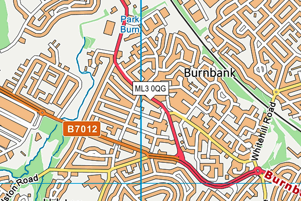 ML3 0QG map - OS VectorMap District (Ordnance Survey)