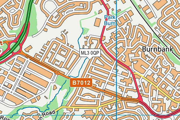 ML3 0QP map - OS VectorMap District (Ordnance Survey)