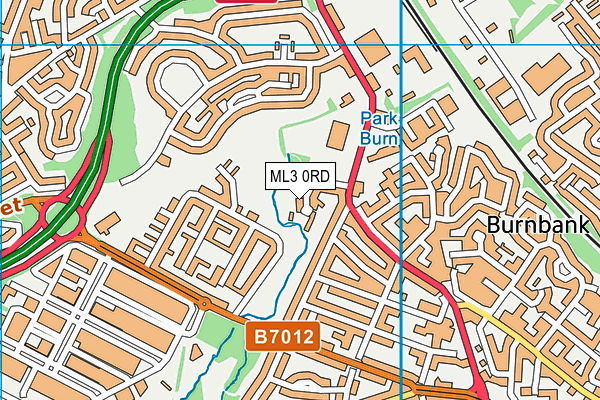 ML3 0RD map - OS VectorMap District (Ordnance Survey)