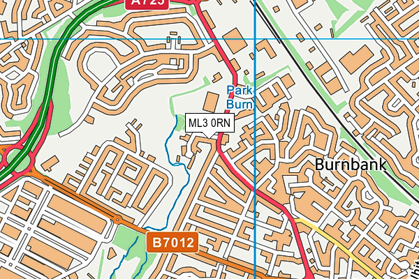 ML3 0RN map - OS VectorMap District (Ordnance Survey)