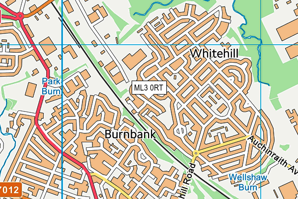 ML3 0RT map - OS VectorMap District (Ordnance Survey)