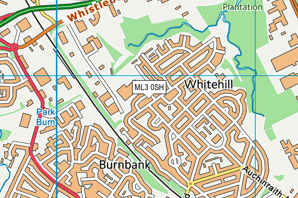 ML3 0SH map - OS VectorMap District (Ordnance Survey)