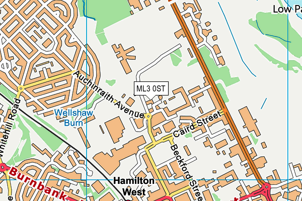 ML3 0ST map - OS VectorMap District (Ordnance Survey)