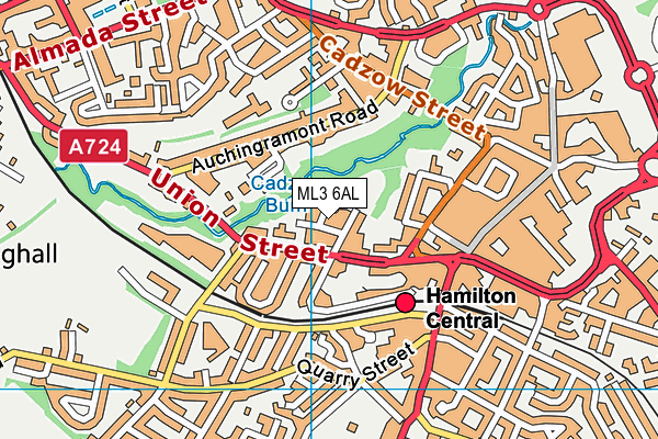 ML3 6AL map - OS VectorMap District (Ordnance Survey)