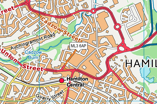 ML3 6AP map - OS VectorMap District (Ordnance Survey)