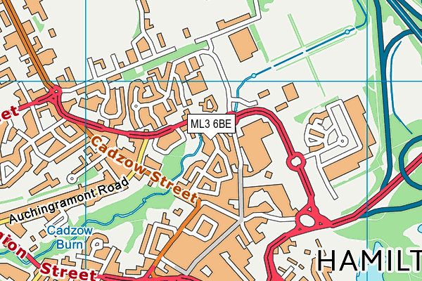 ML3 6BE map - OS VectorMap District (Ordnance Survey)