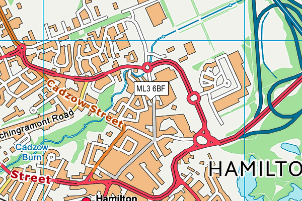 ML3 6BF map - OS VectorMap District (Ordnance Survey)