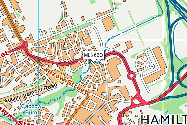 ML3 6BQ map - OS VectorMap District (Ordnance Survey)