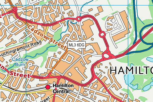 ML3 6DG map - OS VectorMap District (Ordnance Survey)