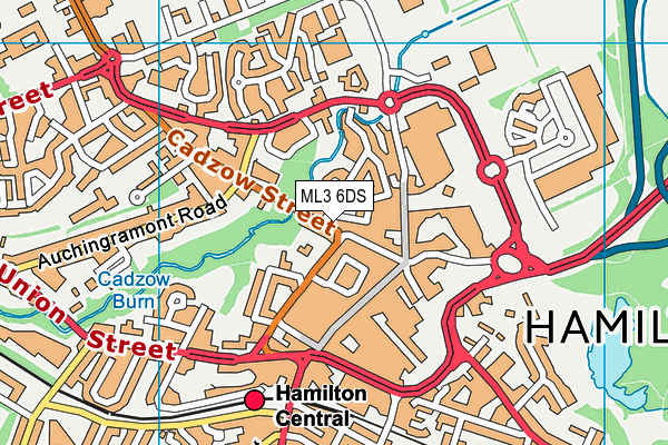 ML3 6DS map - OS VectorMap District (Ordnance Survey)