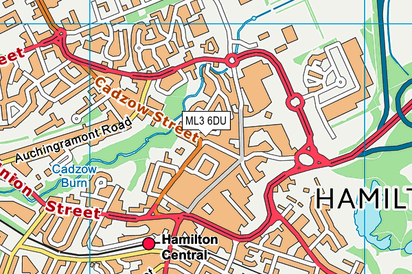 ML3 6DU map - OS VectorMap District (Ordnance Survey)