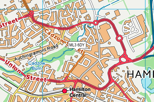 ML3 6DY map - OS VectorMap District (Ordnance Survey)