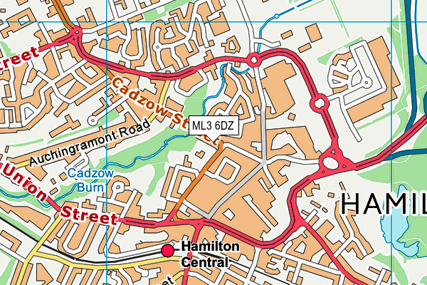 ML3 6DZ map - OS VectorMap District (Ordnance Survey)