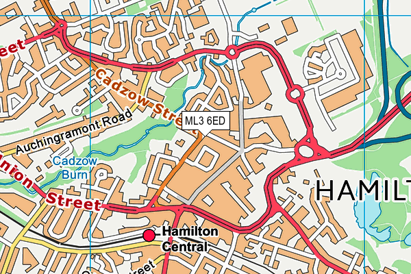 ML3 6ED map - OS VectorMap District (Ordnance Survey)