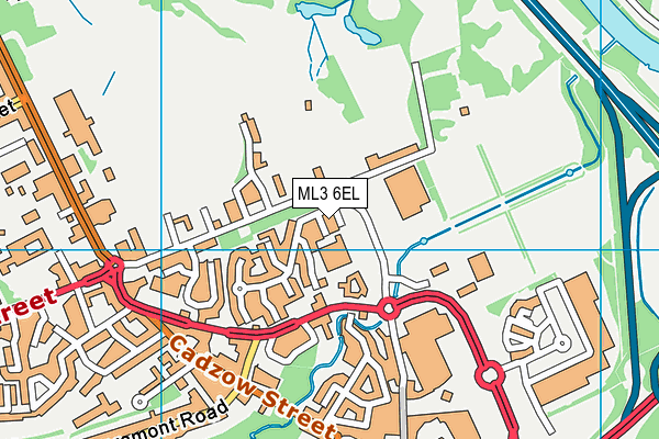 ML3 6EL map - OS VectorMap District (Ordnance Survey)
