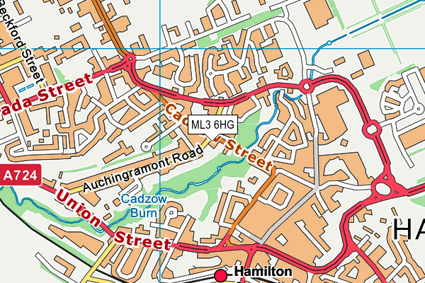 ML3 6HG map - OS VectorMap District (Ordnance Survey)