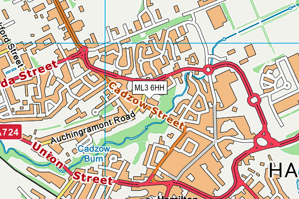 ML3 6HH map - OS VectorMap District (Ordnance Survey)