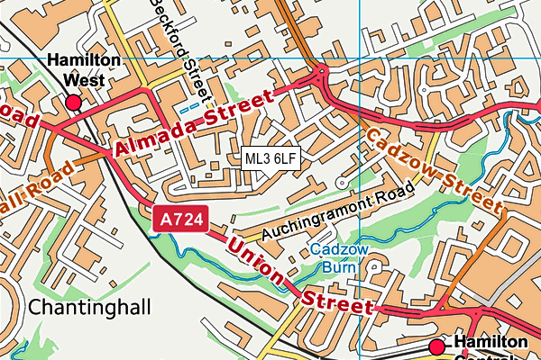 ML3 6LF map - OS VectorMap District (Ordnance Survey)