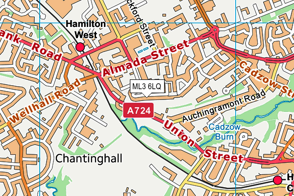 ML3 6LQ map - OS VectorMap District (Ordnance Survey)