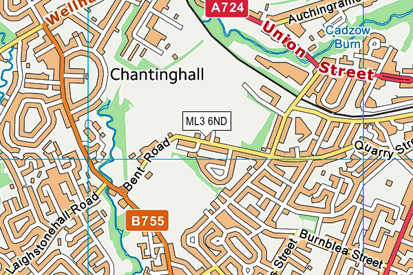 ML3 6ND map - OS VectorMap District (Ordnance Survey)