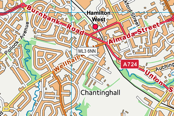 ML3 6NN map - OS VectorMap District (Ordnance Survey)