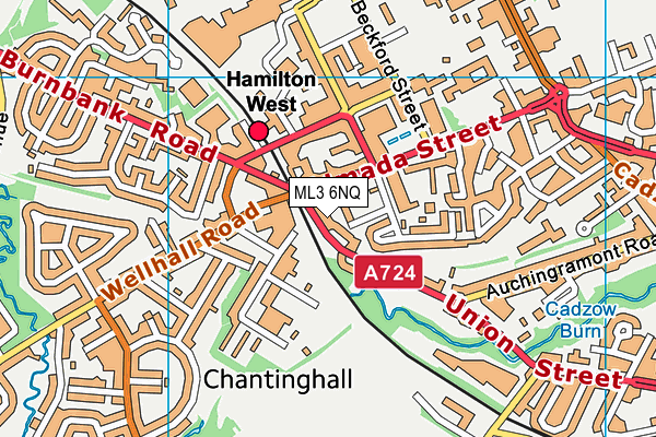 ML3 6NQ map - OS VectorMap District (Ordnance Survey)