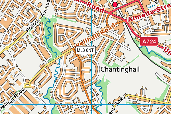 ML3 6NT map - OS VectorMap District (Ordnance Survey)