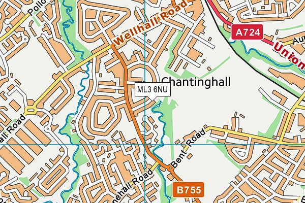 ML3 6NU map - OS VectorMap District (Ordnance Survey)