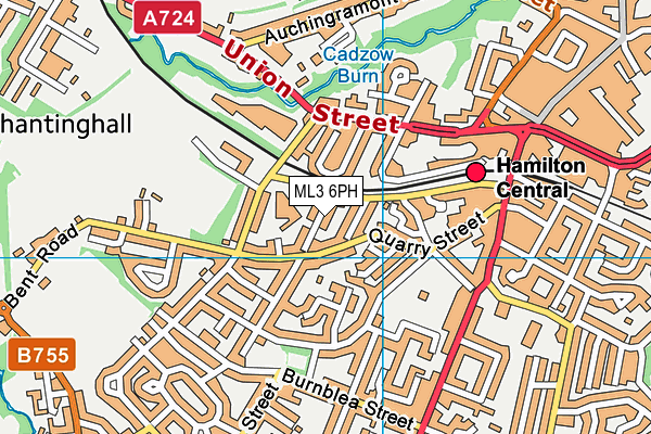 ML3 6PH map - OS VectorMap District (Ordnance Survey)