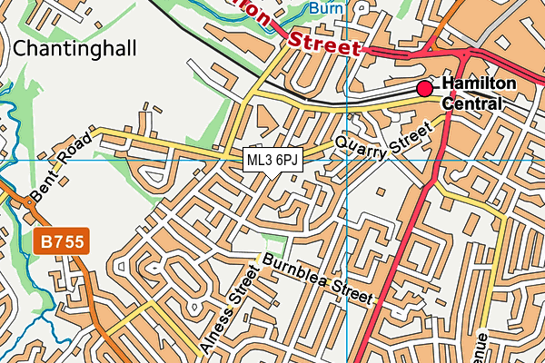 ML3 6PJ map - OS VectorMap District (Ordnance Survey)