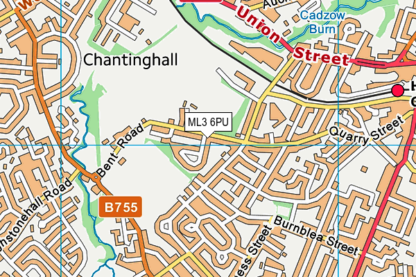 ML3 6PU map - OS VectorMap District (Ordnance Survey)