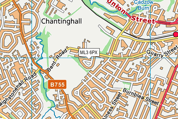 ML3 6PX map - OS VectorMap District (Ordnance Survey)