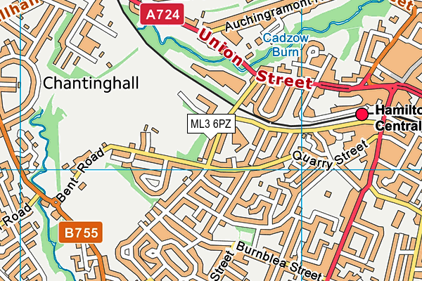 ML3 6PZ map - OS VectorMap District (Ordnance Survey)