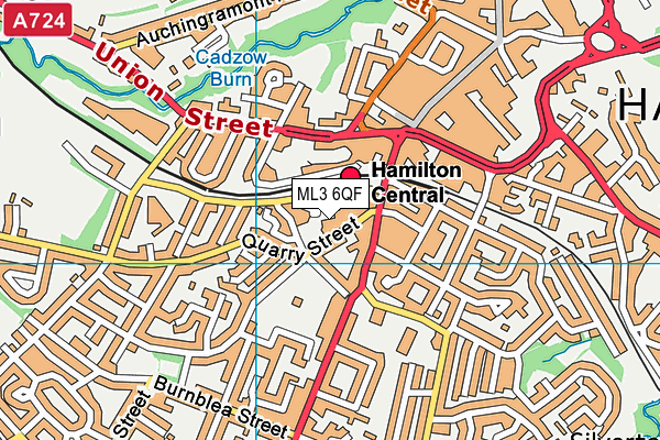 ML3 6QF map - OS VectorMap District (Ordnance Survey)