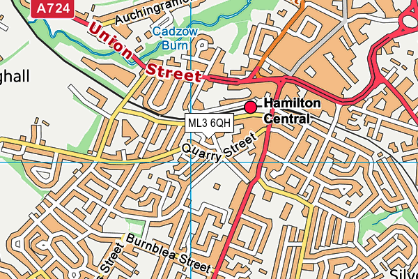 ML3 6QH map - OS VectorMap District (Ordnance Survey)