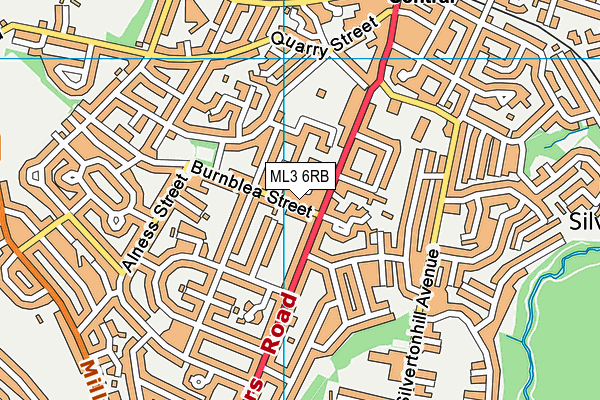 ML3 6RB map - OS VectorMap District (Ordnance Survey)