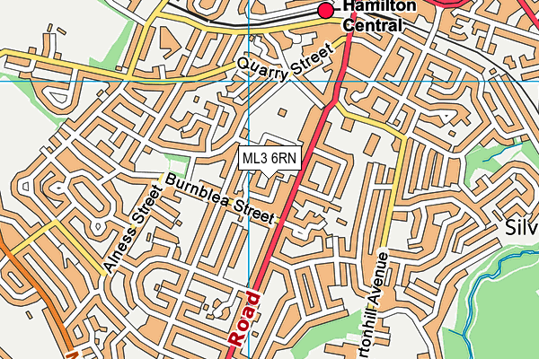 ML3 6RN map - OS VectorMap District (Ordnance Survey)