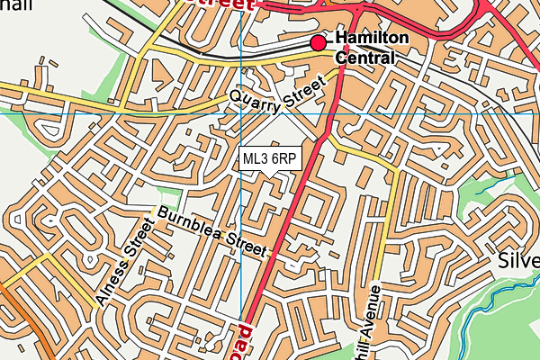 ML3 6RP map - OS VectorMap District (Ordnance Survey)