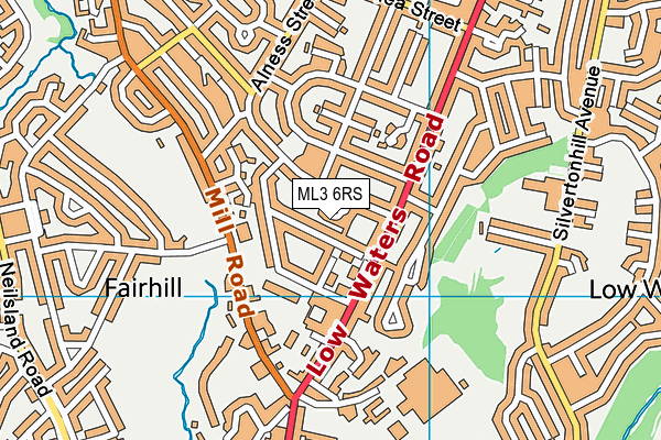 ML3 6RS map - OS VectorMap District (Ordnance Survey)